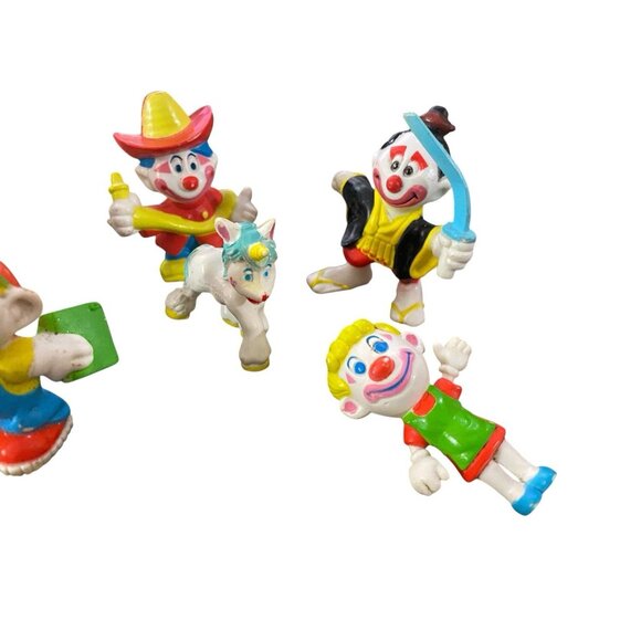 Vintage 1981 Mego Clown Around Figures Lot Unicorn Samurai Cowboy & More - Picture 3 of 3